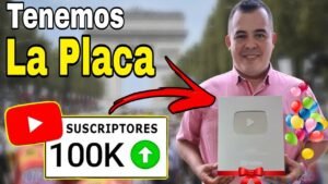 La Placa de YouTube ha llegado 100000 Suscriptores Muchas