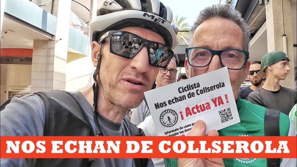 Ciclista Nos echan de Collserola Ibon Zugasti