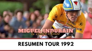INDURAIN REESCRIBE LA HISTORIA Chiappucci lo intento Miguelon lo destrozo