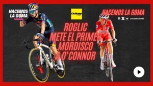 POST ETAPA 8 LAVUELTA24 ROGLIC MAS Y LANDA RECORTAN LA VENTAJA