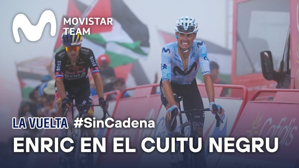 Enric Mas dando todo en el Cuitu Negru de la Etapa 14 de La Vuelta | Movistar Team 2024 10 Enric Mas dando todo en el Cuitu Negru de la