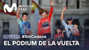 Enric Mas tercer clasificado de La Vuelta 2024 Movistar
