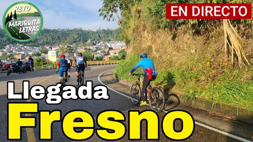 Llegada a Fresno | Reto Mariquita Letras 2024 Más de 2.500 Ciclistas 4 Llegada a Fresno Reto Mariquita Letras 2024 Mas de