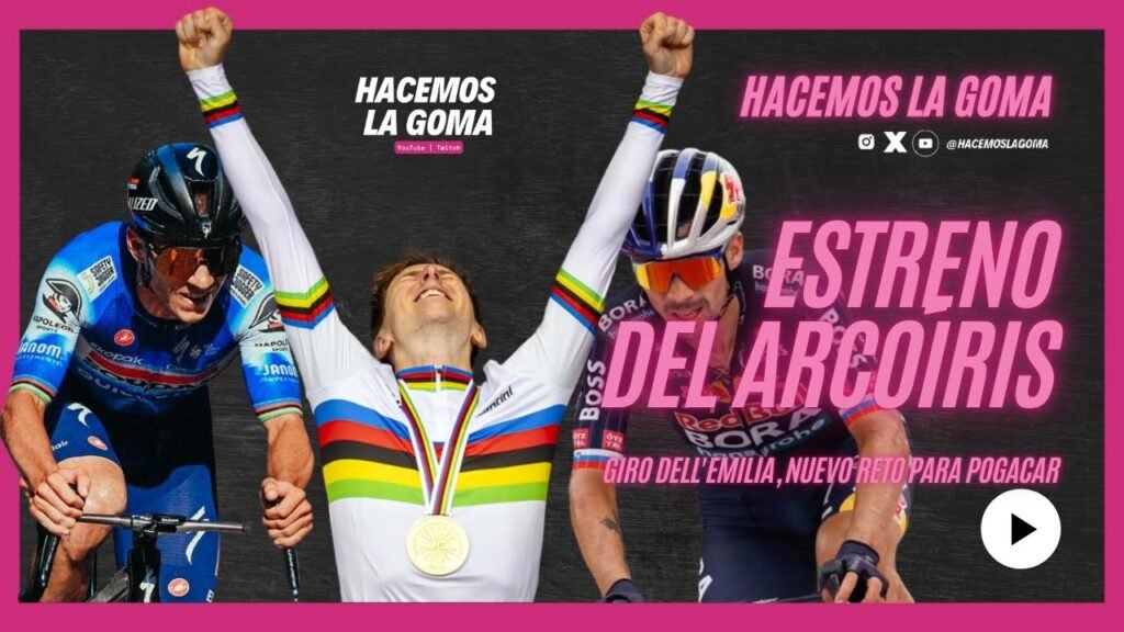 POGACAR DEBUTS RAINBOW JERSEY IN GIRO DELLEMILIA AGAINST ROGLIC AND