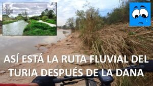 Asi esta la ruta fluvial del Turia despues de la