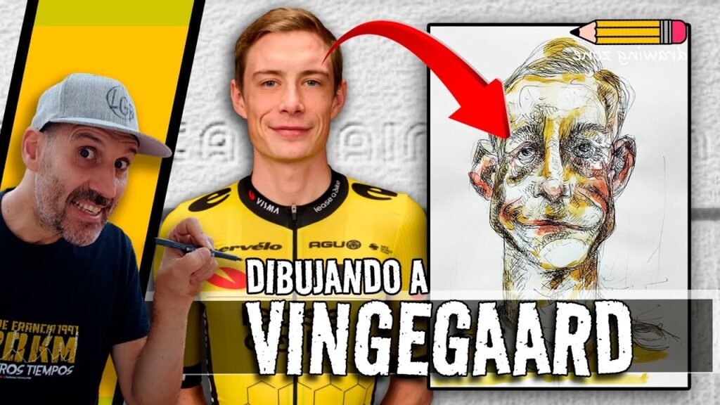 DIBUJANDO a JONAS VINGEGAARD. Drawing time. 8 DIBUJANDO a JONAS VINGEGAARD Drawing time