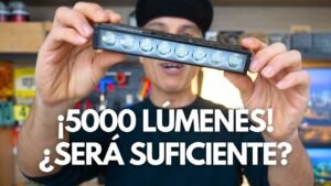 La lampara frontal de bicicleta mas potente 5000 lumens y