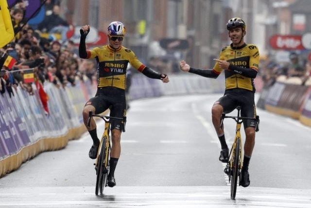 Wout van Aert y Christophe Laporte