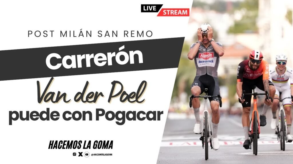 VAN DER POEL supera a POGACAR en Milan San Remo