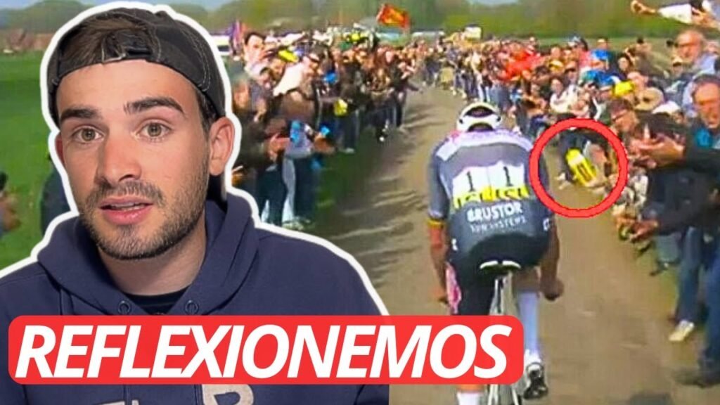 El AFICIONADO que TIRO un BIDON a VAN DER POEL