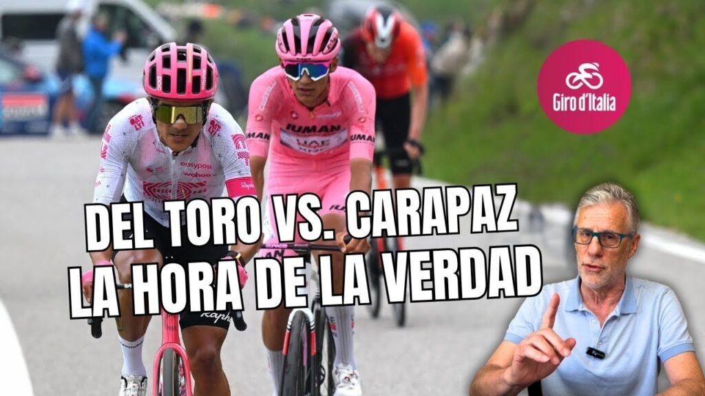 DEL TORO y CARAPAZ se juegan el GIRO en las próximas DOS ETAPAS 8 DEL TORO y CARAPAZ se juegan el GIRO en las