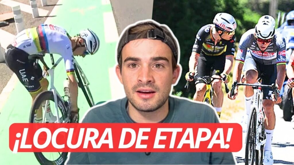 CAIDA de POGACAR ATAQUES de VAN DER POEL VAN AERT