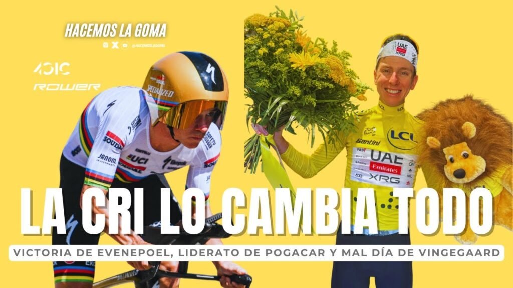 EVENEPOEL Y POGACAR BRILLAN EN LA CRI VINGEGAARD FALLA