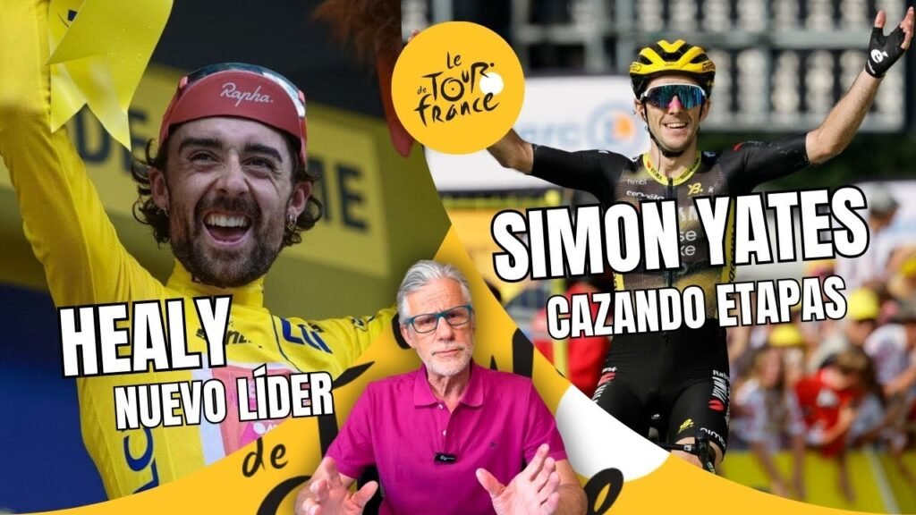 HEALY le roba el AMARILLO a POGACAR y SIMON YATES