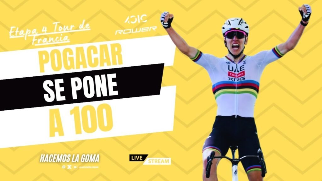 Pogacar se pone a 100 Etapa 4 TDF 2025