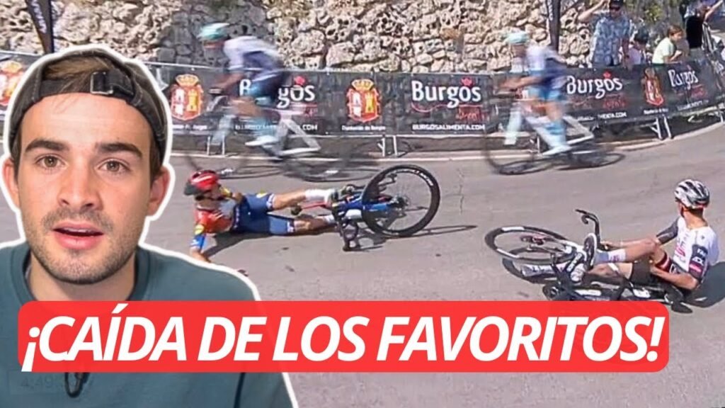CAIDA DOBLE de DEL TORO y CICCONE en la VUELTA A BURGOS 3 CAIDA DOBLE de DEL TORO y CICCONE en la VUELTA