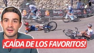 CAIDA DOBLE de DEL TORO y CICCONE en la VUELTA