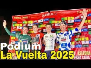 Asi fue el Podium Final de la Vuelta a Espana