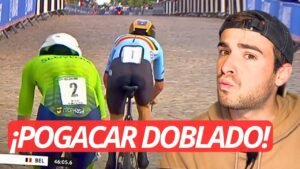 EVENEPOEL DOBLA a POGACAR en una EXHIBICION en el MUNDIAL