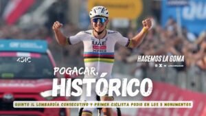 EL MEJOR DE TODOS LOS TIEMPOS POGACAR QUINTO LOMBARDIA