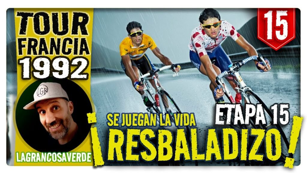 #15 CHIAPPUCCI APROVECHA LA LLUVIA!. Etapa 15. TOUR DE FRANCIA 1992. Le Bourg-d'Oisans-Saint-Étienne 8 15 CHIAPPUCCI APROVECHA LA LLUVIA Etapa 15 TOUR DE FRANCIA