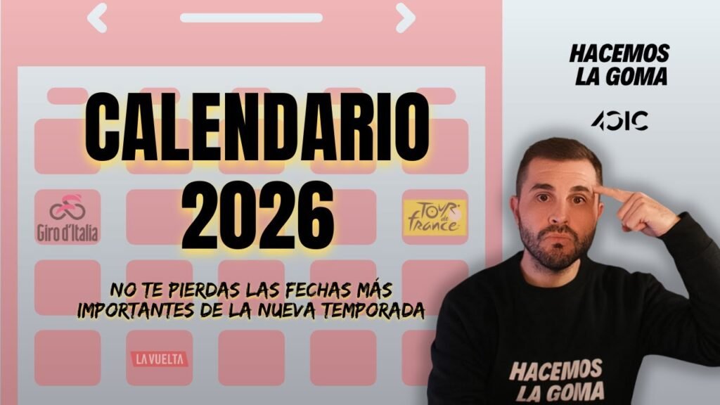 2026 Ciclismo Calendario con Todas las Grandes Pruebas