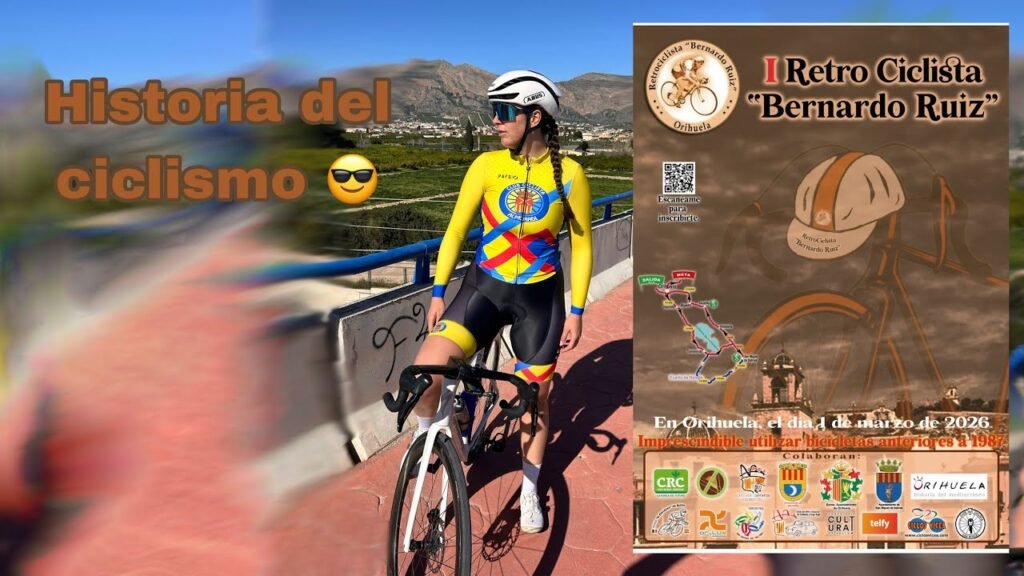 Ayudando a mi padre en la organización de la Retro Bernardo Ruiz. HISTORIA DEL CICLISMO. | Melisa Gómiz 2 Ayudando a mi padre en la organizacion de la Retro