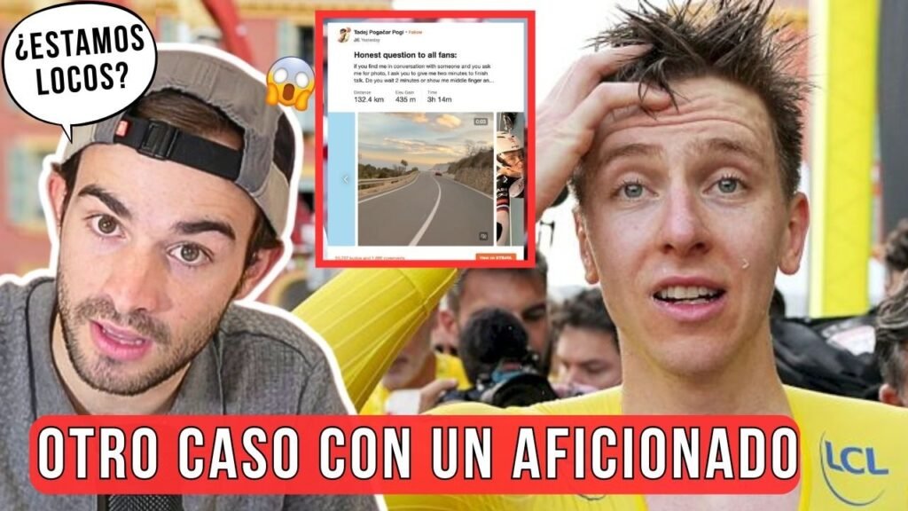 Un AFICIONADO INSULTA a POGACAR PIDCOCK REGRESA de CHILE