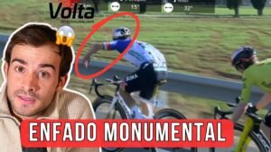 ENORME CABREO de REMCO con VINGEGAARD ETAPA 3 VOLTA