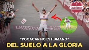 La Mayor REMONTADA de POGACAR Strade Bianche 2025