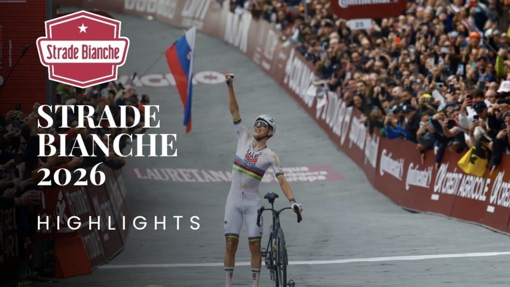 Strade Bianche 2026 | Highlights – Pogačar Arrasa con Ataque a más de 80 KM de Meta 4 Strade Bianche 2026 Highlights – Pogacar Arrasa con Ataque