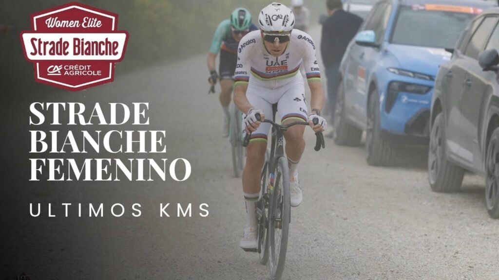 Strade Bianche 2026 | Últimos kilómetros – Ataque brutal de Tadej Pogačar en Siena 5 Strade Bianche 2026 Ultimos kilometros – Ataque brutal de