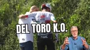 CAIDA y ABANDONO de ISAAC DEL TORO en la ITZULIA