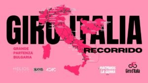 Recorrido GIRO DE ITALIA 2026 Grande Partenza BULGARIA