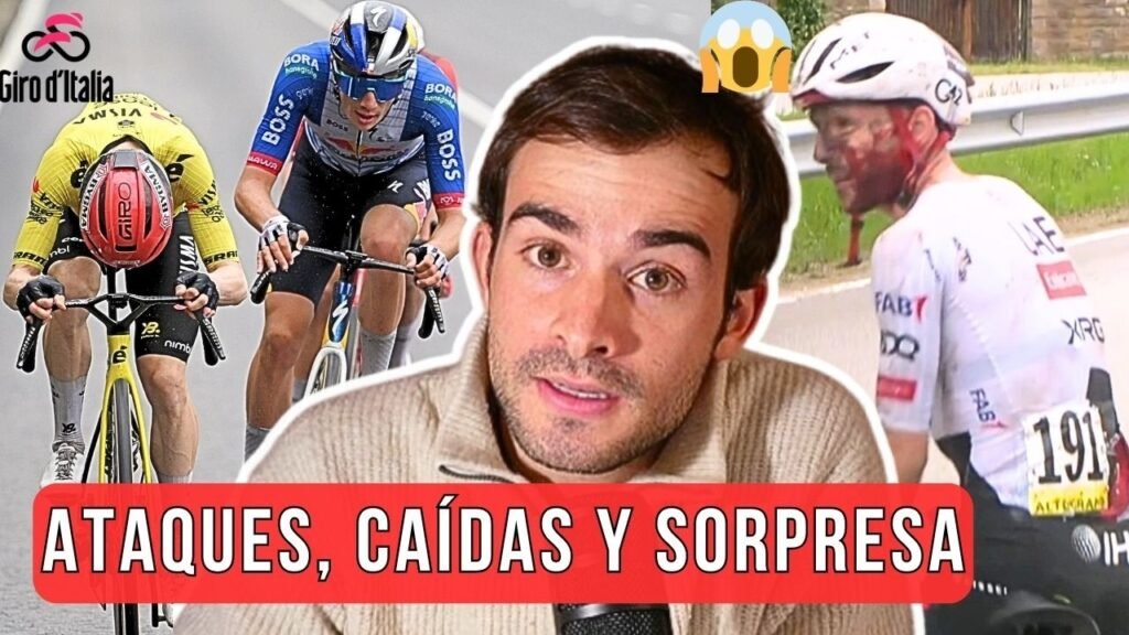 VINGEGAARD y las CAIDAS ponen el GIRO PATAS ARRIBA