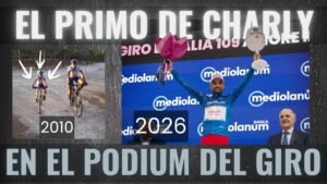 El primo de Charly se sube al podium del Giro