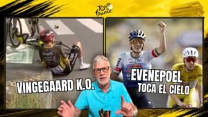 EVENEPOEL PUEDE con POGACAR y VINGEGAARD ABANDONA por CAIDA