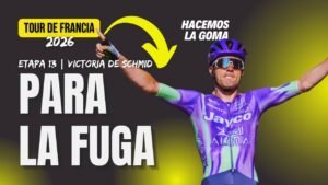 Fuga de PIDCOCK para ¿luchar por el PODIO Schmid