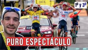 POGACAR AYUDA a DEL TORO a SELLAR el PODIO