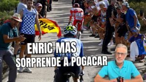 ENRIC MAS CAZA a POPGACAR que VENCE al SPRINT