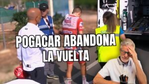 POGACAR SE CAE y ABANDONA LA VUELTA